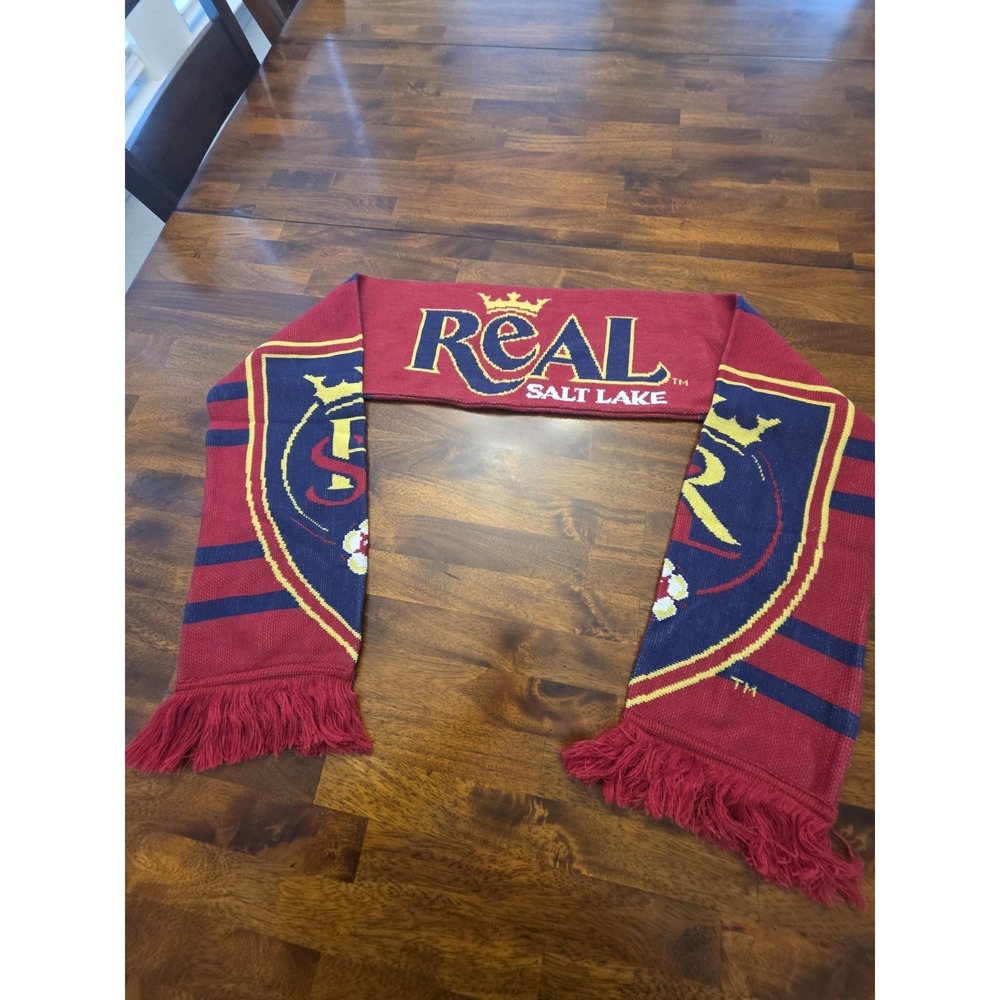 Real Salt Lake Fringed Winter Scarf MLS Adidas Long Wide Double Sided soccer